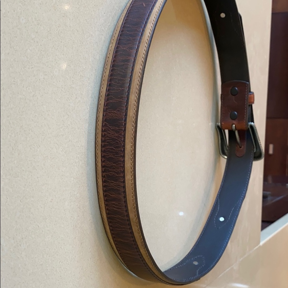 Resistol full grain leather belt with metal detail - Picture 5 of 5